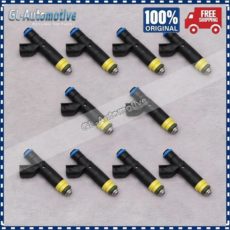 

Original Set of 10 Fuel Injectors BC3E-CA For Ford E-350 E-450 F-250 F-350 F-450 F53 F-550 F59 F650