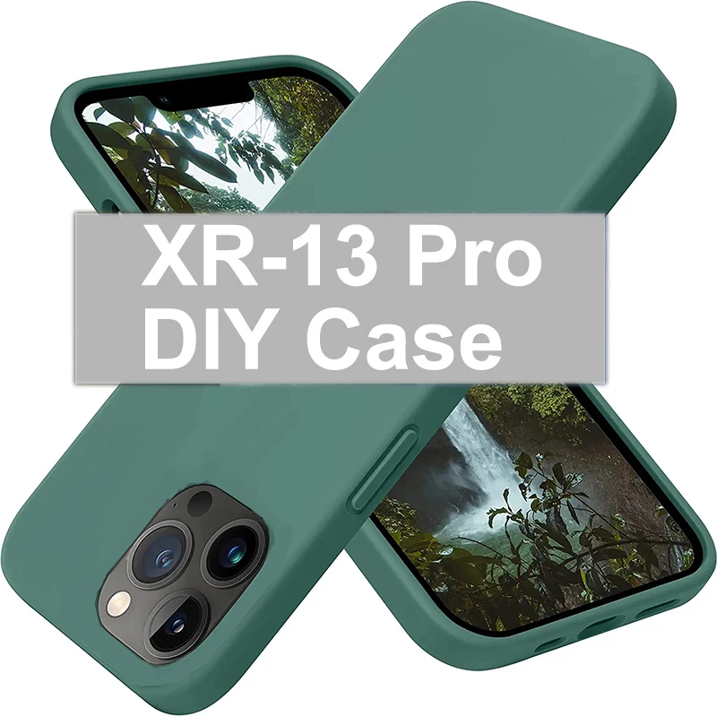 

DIY Soft Case Cover for iPhone XR like 13Pro Square Edge Silicone Case For XR to 13Pro Tpu Candy Cover for iPhone XR into 13Pro