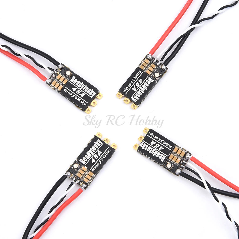 Фото 1/2/4 шт. 35A 45A blheli _ S BLS 2-6S Lipo ESC встроенный Программируемый RGB LED D-Shot 150/300/600 ONESHOT125 для квадрокоптера RC FPV №2