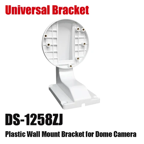 Универсальный 1258ZJ пластиковый белый настенный кронштейн для купольной камеры Hikvision