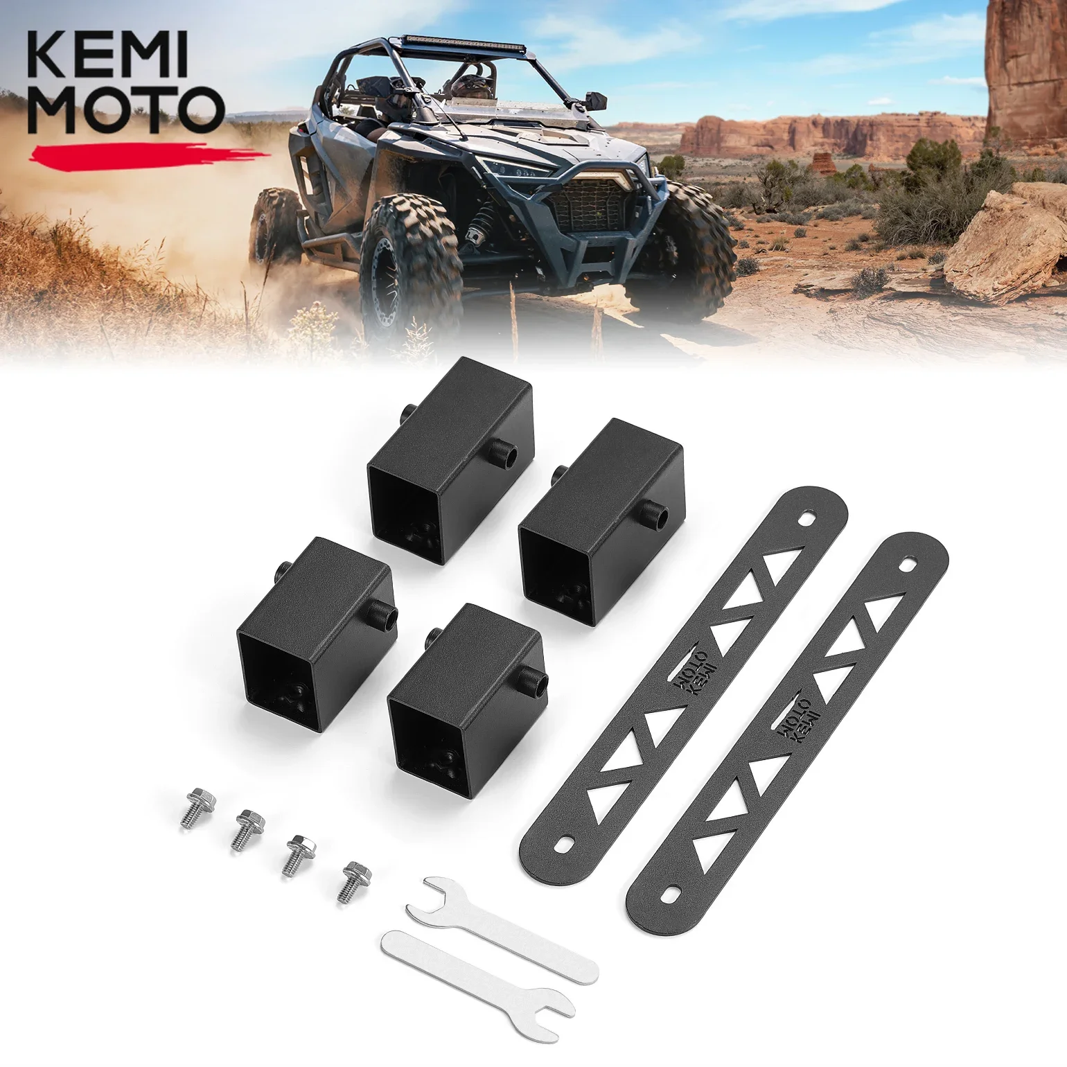 Кронштейн для сиденья KEMIMOTO UTV PRO XP расширенный обзор вождения совместим с