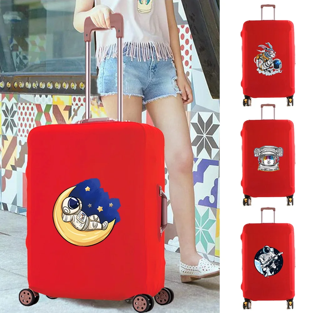 

Luggage Case Elasticity Thicken Travel Accessory Cover Astronaut Print Trolley Protective Covers Apply To 18-28 Inch Suitcase