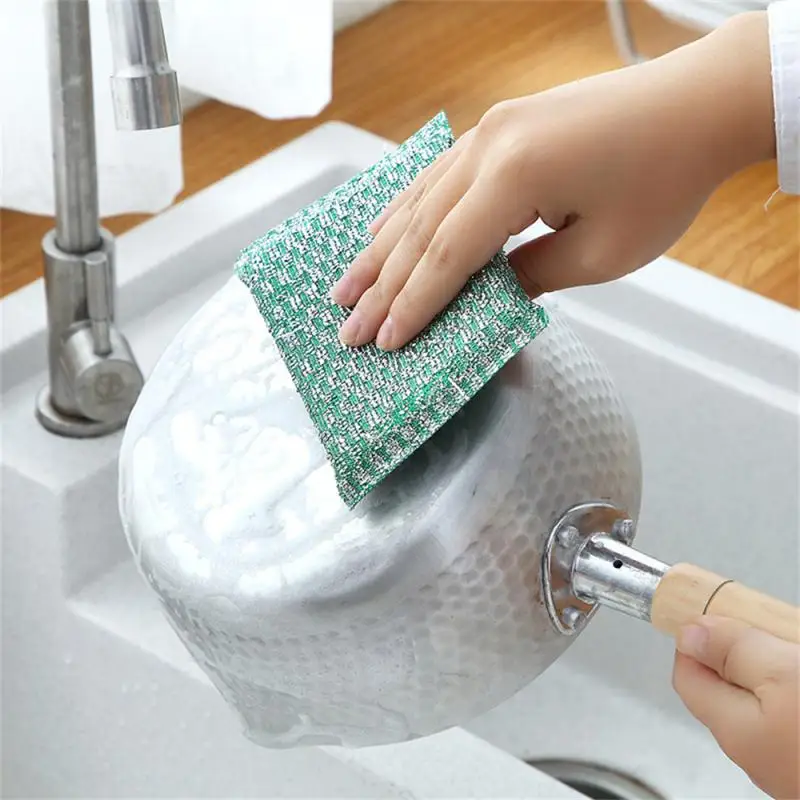 

Kitchen Dishcloth Plastic Easy To Use High Foaming Rate Health And Environmental Protection Double Sided Double Effect Sponge
