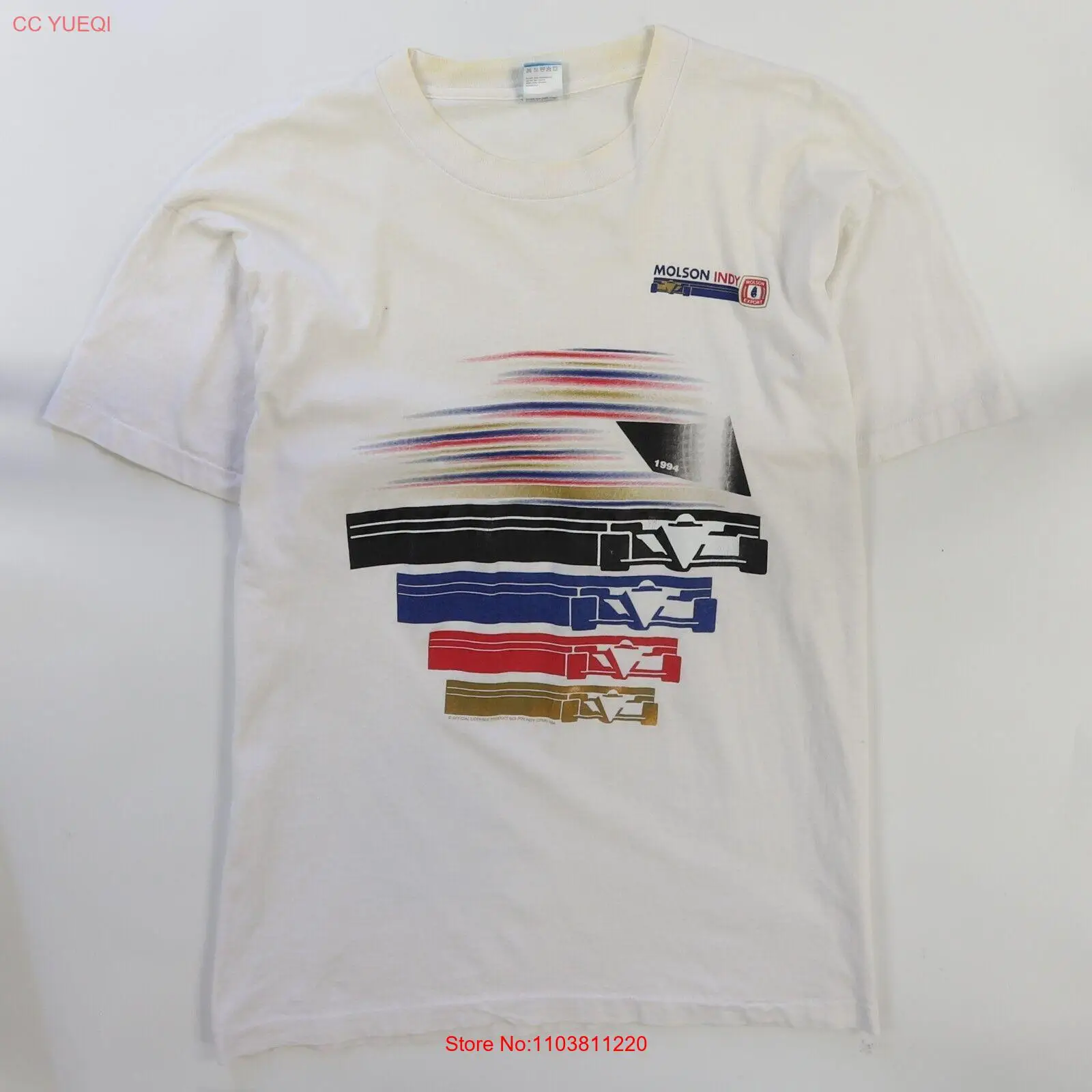 Винтажная Футболка Molson Indy Racing размер XL 1994 90s