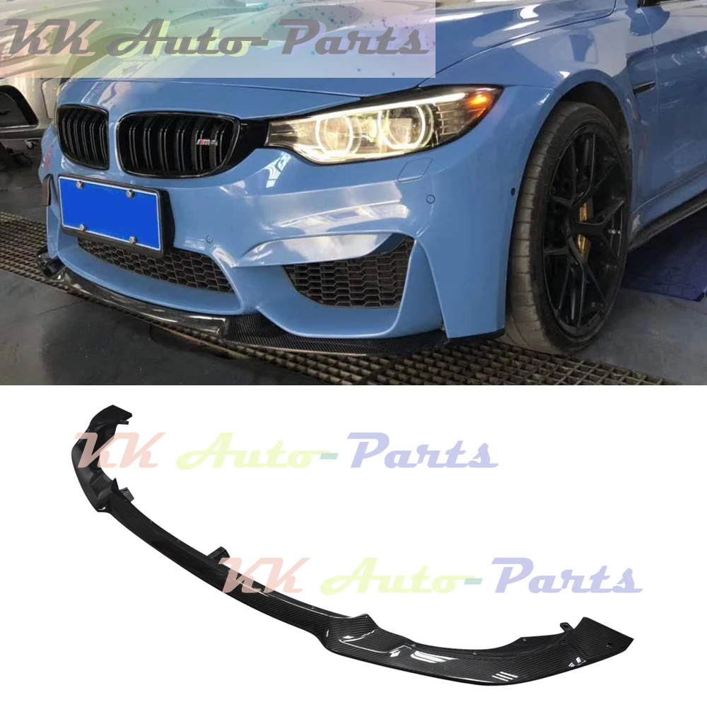 

M3 M4 Carbon Fiber Front Lip Spoiler Bumper Splitters for BMW F80 F82 F83 Sedan Coupe 2014 UP Auto Tuning