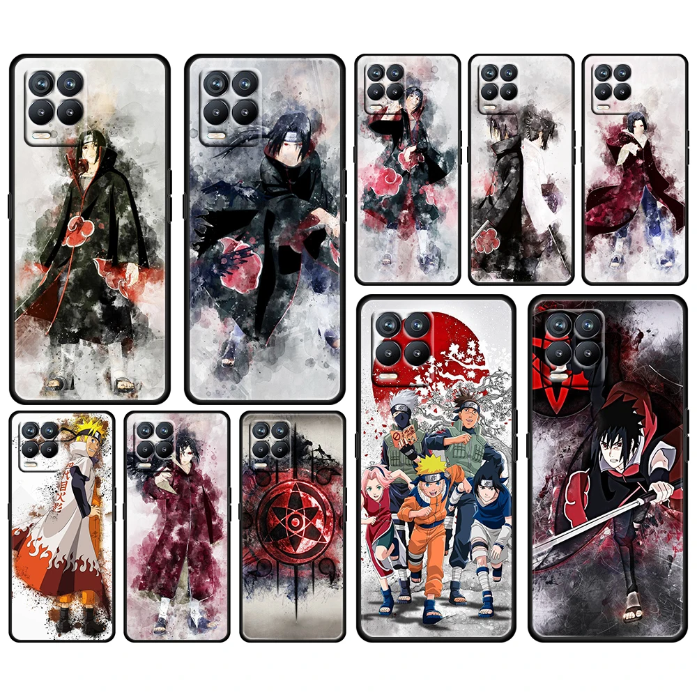 

Anime Naruto Sasuke For OPPO GT Master Find X5 X3 Realme 9 8 6 C3 C21Y Pro Lite A53S A5 A9 2020 Black Phone Case Cover Coque