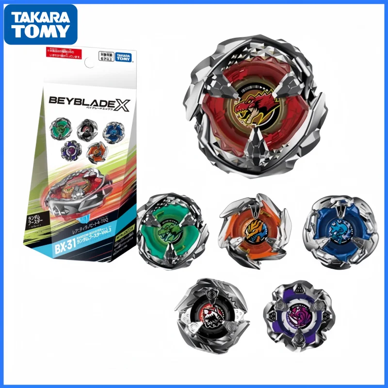 Оригинальный бустер Takara Tomy Beeblade X _ случайный в рулоне. 3 подарка на день ребенка