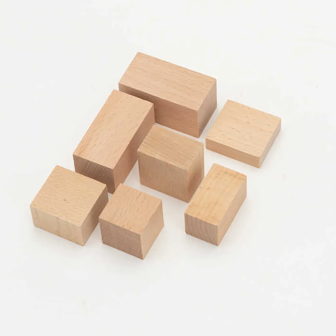 Квадратные деревянные кубики из бука 20*20*10 мм незавершенные модель сделай сам