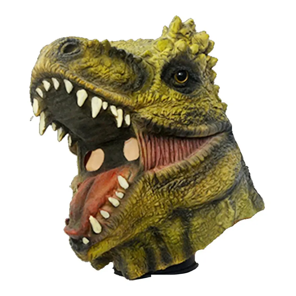 

Dinosaur Mask Dinosaur Halloween Latex Animal Tyrannosaurus Hood Jurassic World Dinosaur Head Mask For Halloween Party