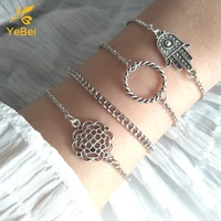 4pcs womens stainless steel jewelry 2022 summer bracelets for women designer jewelry stainless steel women gift for girlfriend