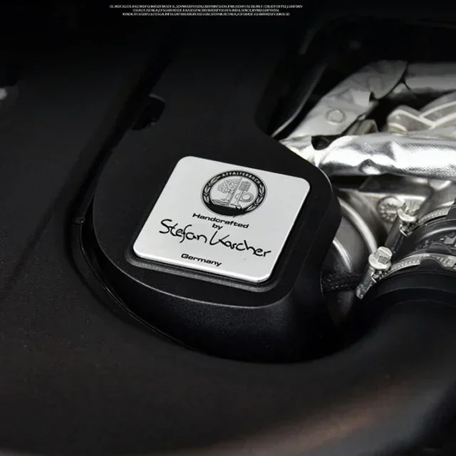 

Наклейка на двигатель автомобиля AFFALTERBACH, этикетка с эмблемой, наклейка с эмблемой для Mercedes Benz AMG W205 W213 W212 W221 W166 W177 W463 W464 CLA