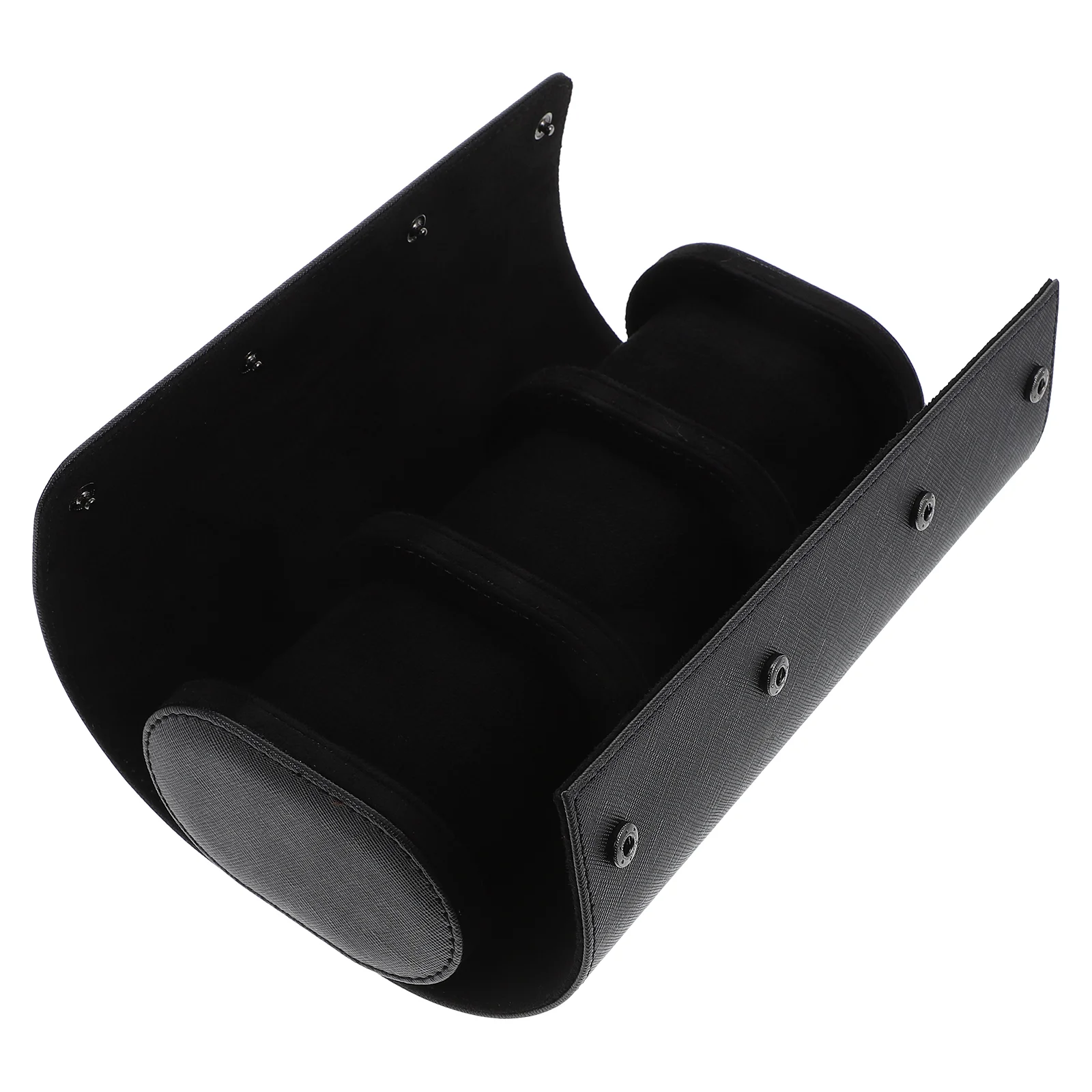 Travel Jewelry Boxes Women Case Elegance Watch Necklace Roll Press Set Back Closer Stand