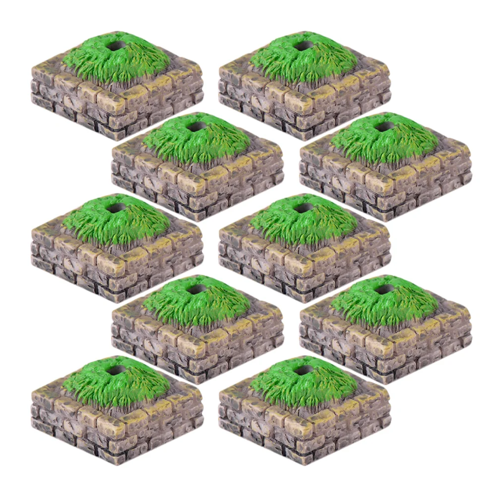 10 шт. дерево алтарь база модель песочный стол миниатюрная архитектура мультфильм