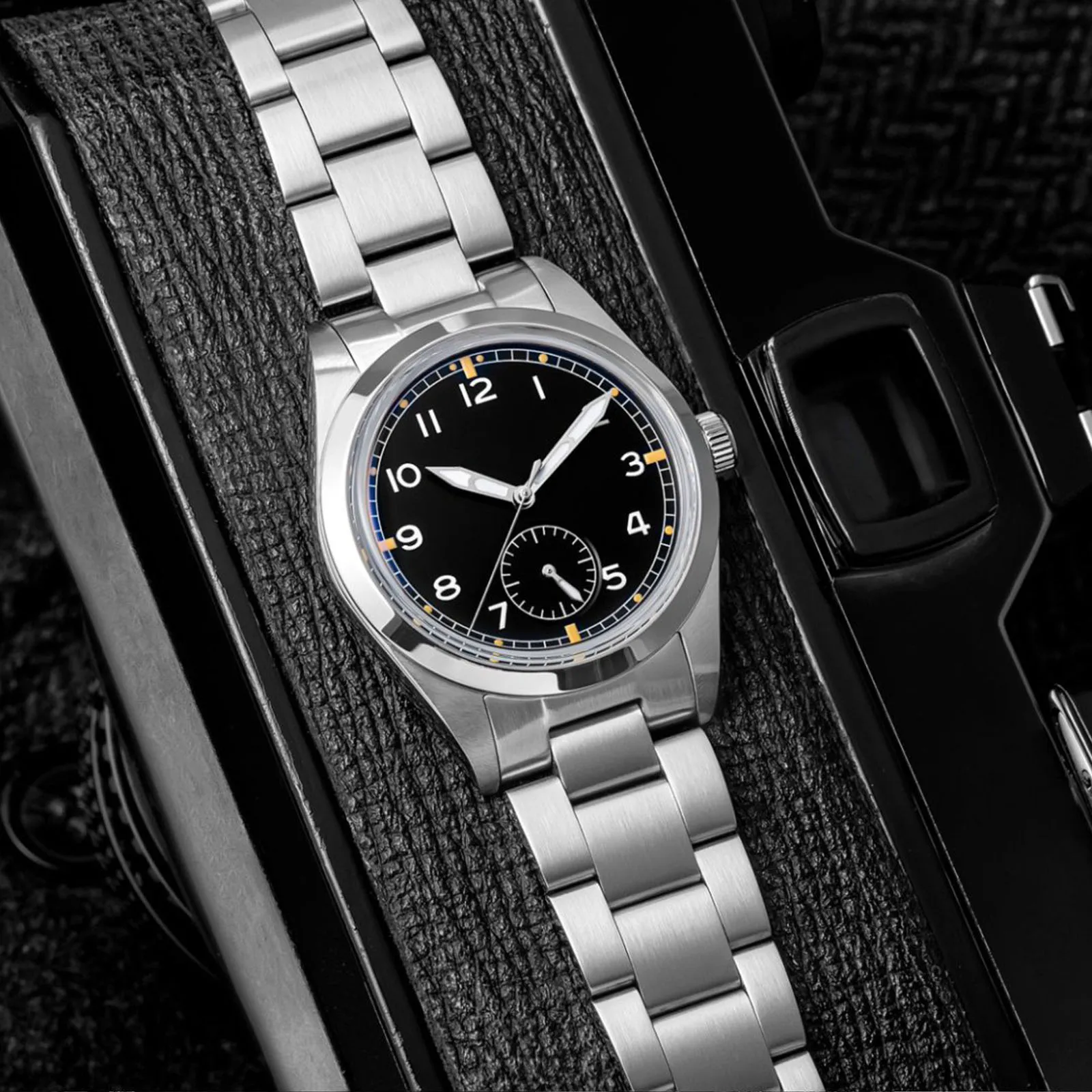 Фото Часы ADDIESDIVE из нержавеющей стали, японские кварцевые часы VH60, стекло Bubble Mirror Glass C3/BGW9, суперсветящиеся часы, водонепроницаемые наручные часы 100 м №1