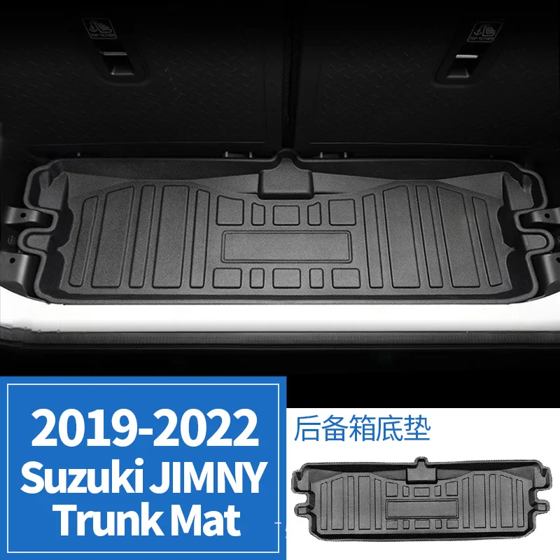 

Для Suzuki JIMNY 2019–2022 автомобильный водонепроницаемый нескользящий коврик для ног, коврик в багажник, напольный коврик, модифицированный из ТПЭ, RHD LHD AT MT, аксессуары