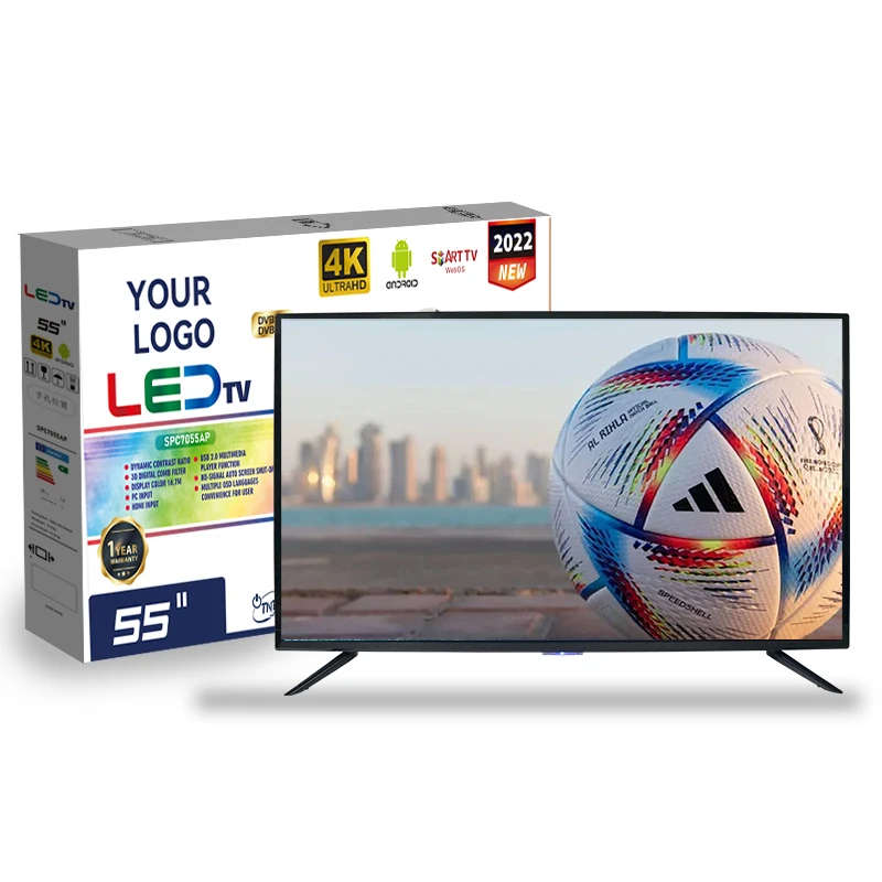 

2022 Large Size LCD LED TV Television 98'' 85'' 75'' Inch 4k Smart Tv For Hotel KTV Home Bedroom