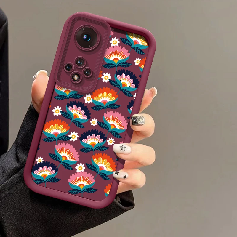 Роскошный чехол для телефона с цветочным узором для Huawei Nova Y90 Y70 Plus 10 9 SE 5i 7 Pro 7i, силиконовый противоударный матовый мягкий чехол из ТПУ (art.: 3920dafe3cefe) - 3920dafe3cefe