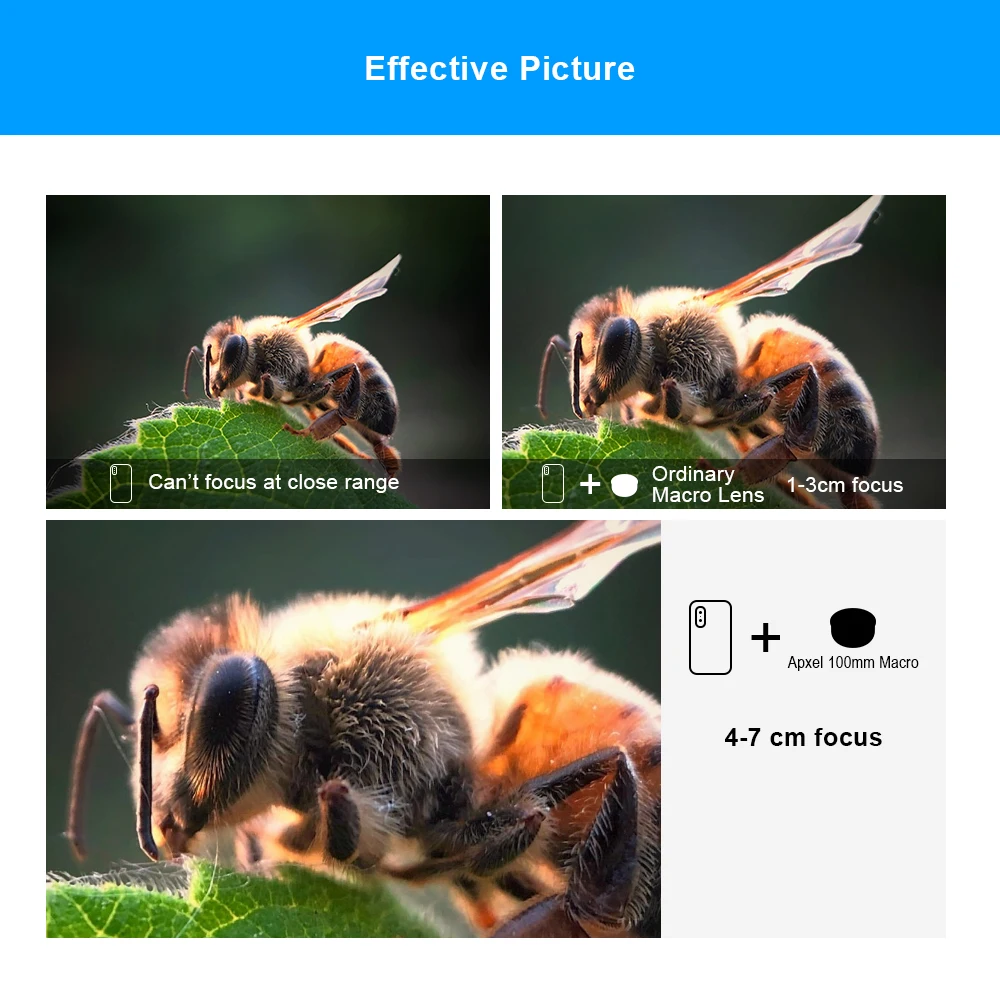 apexel 100mm macro lens camera phone lens 4k hd super macro lenses cpl star filter for iphonex xs max samsung s9 all smartphone free global shipping