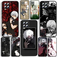 nice japanese anime tokyo ghoul phone case for oppo realme 5 6i 6s 7 7iglobal 8 8i pro 5g realme 50a narzo 50i black silicone
