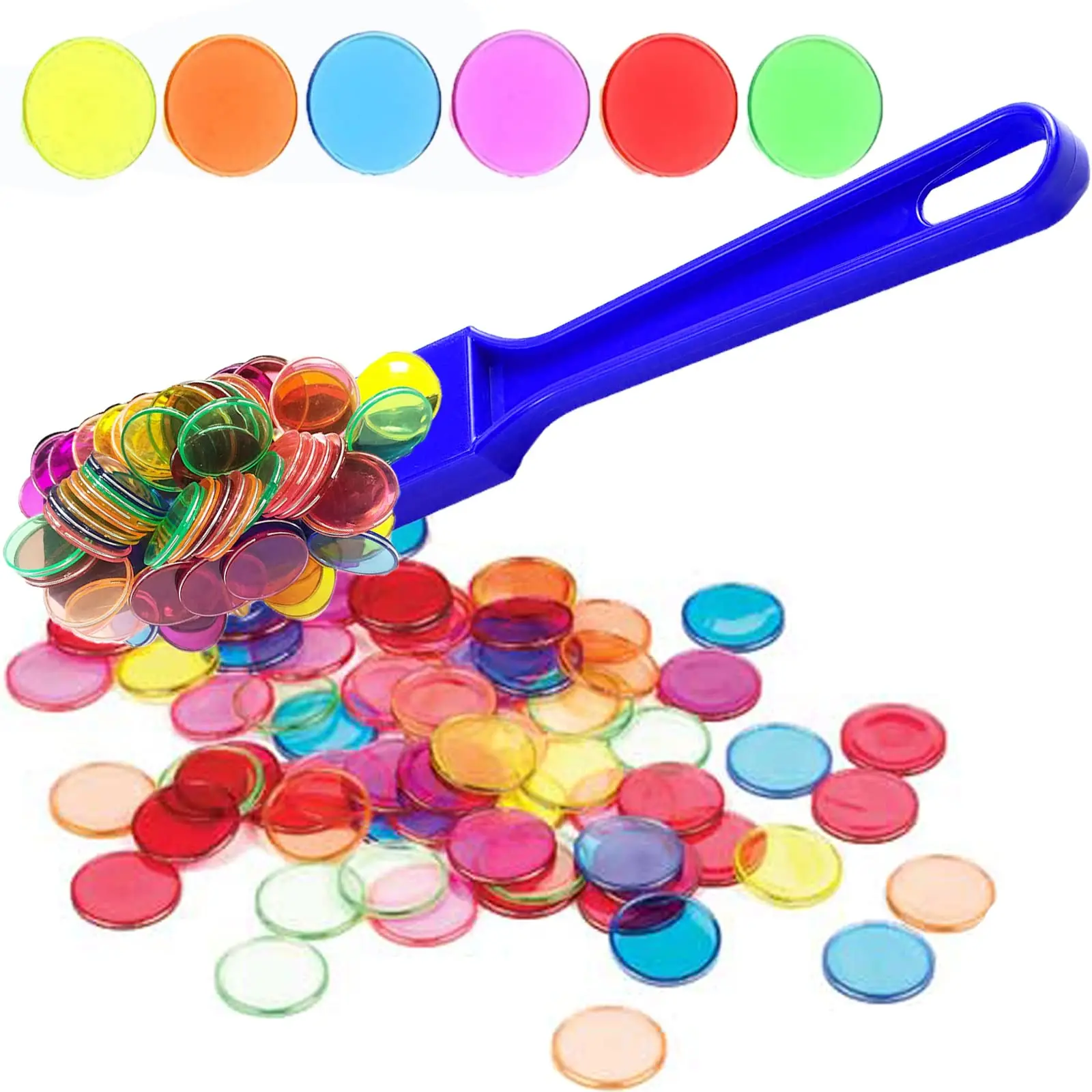 Набор кристаллов для бинго магнитная палочка и 100 подсчета-6 цветов прозрачные