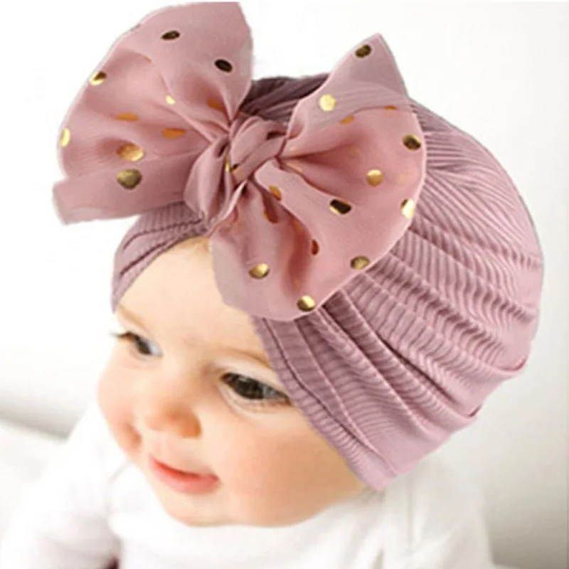 

Baby Girl Headbands Elastic Bowknot Newborn Hair Band Turban Set haurra Summer Cute Floral Bows Clothe Kids Beanie Baby Cap