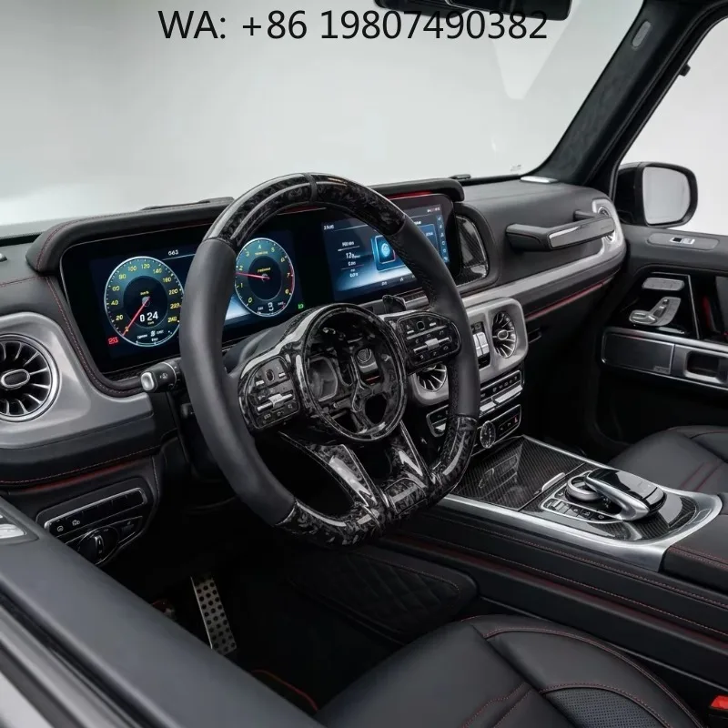 Фото Спортивный модифицированный руль OEM для GLC E S CLS A45 C63 E63 S63 G63 W204 W205 W213 W219 W222, аксессуары для тюнинга салона №1