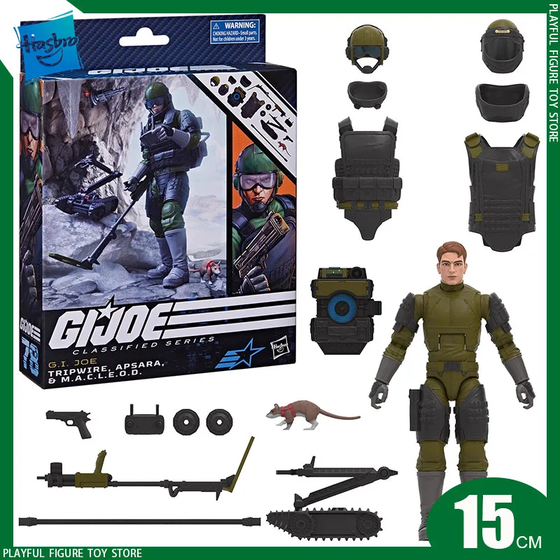 

Hasbro Anime Figure G.I. Joe Classified Series Tripwire Apsara & M.A.C.L.E.O.D.78 Action Figures Collection Model Toys Gift