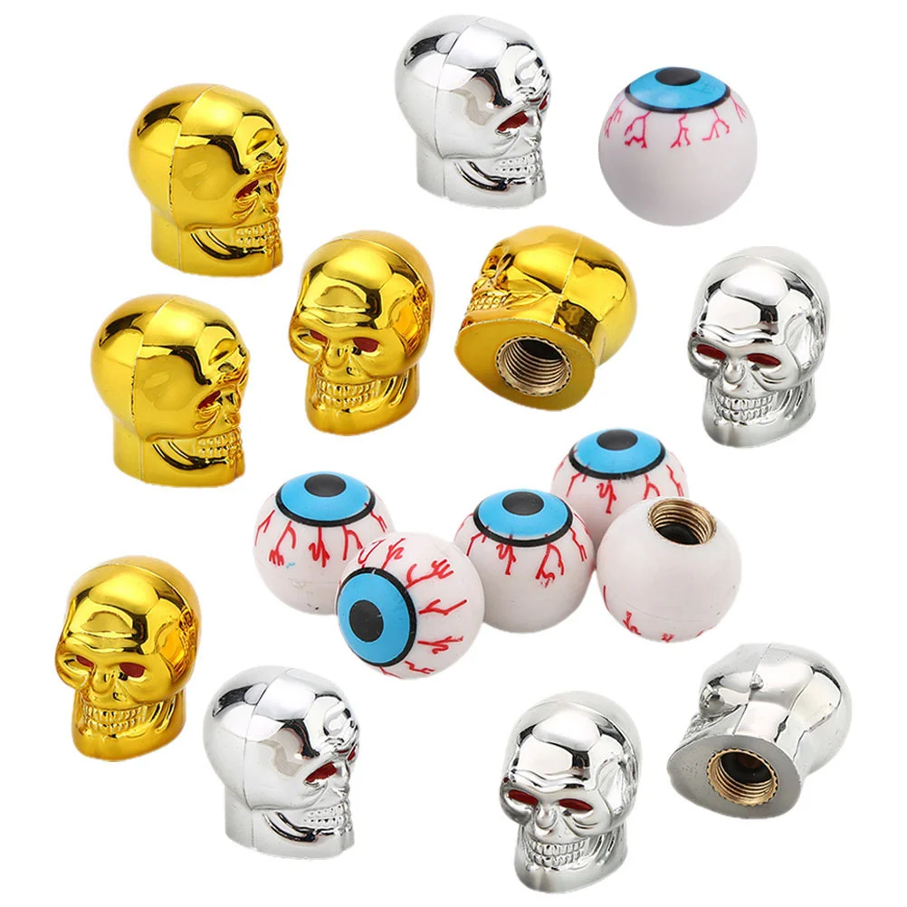 

15 Pcs Bonnet Tire Valve Stem Caps Truck Universal Accessories Motorcycle Personalized