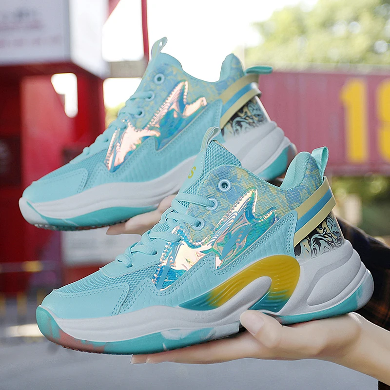 

Fashion Parent-child Couple Basketball Shoes 2022 Autumn Hot Sale Men's Sports Shoes Comfortable and Breathable Mesh Men's Shoes