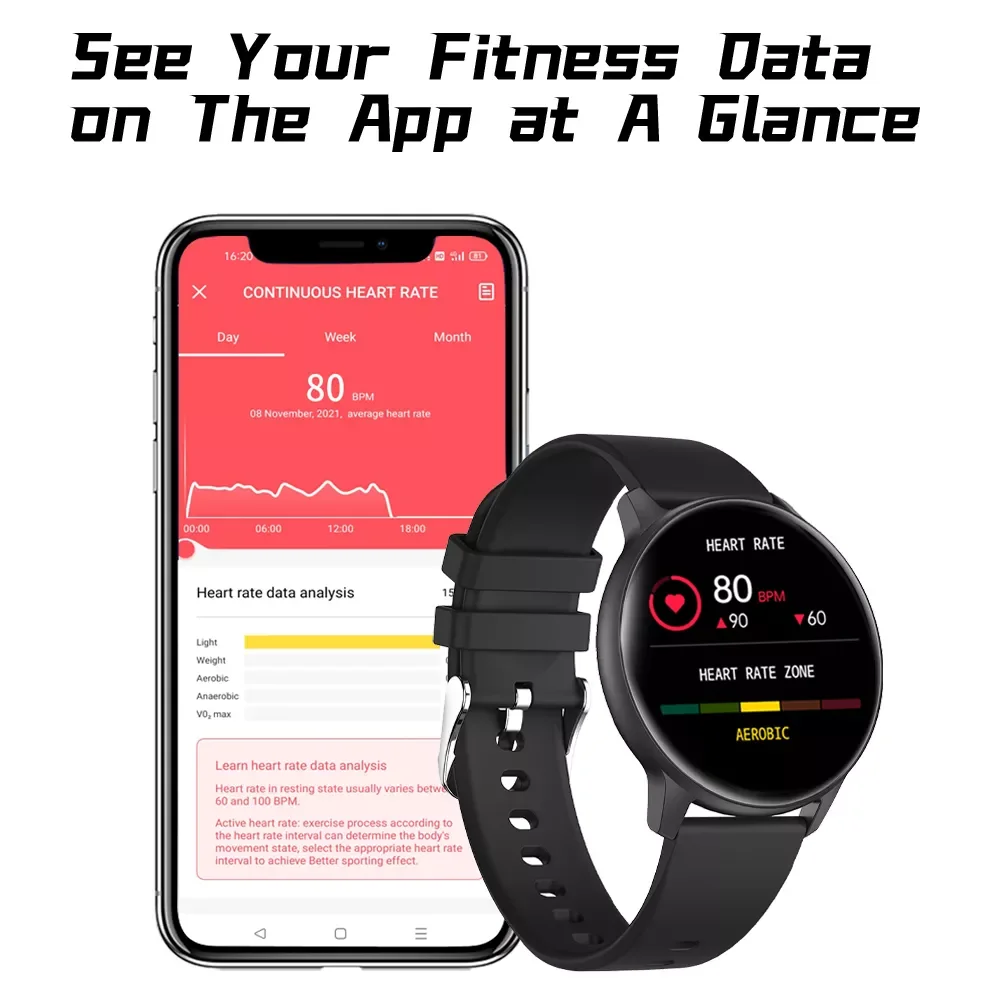 

Round Screen Smart Watch Men Full Touch Screen Sport Fitness Watch IP67 Waterproof Bluetooth For Android ios Smartwatch