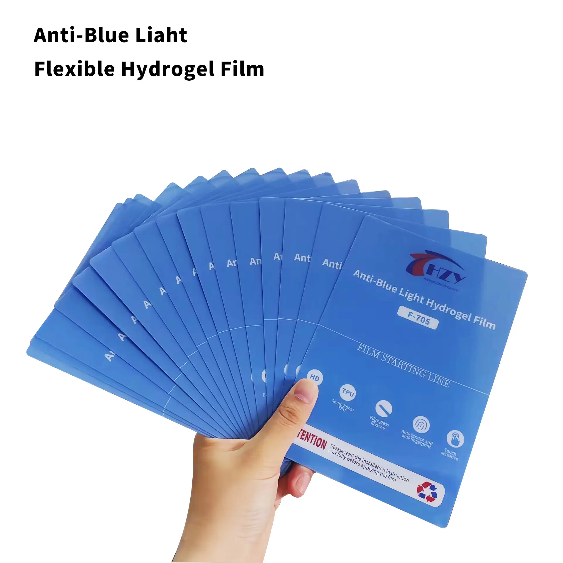 HZY 50 Шт. HD Гидрогелевая Защитная Пленка Для Экрана С Блокировкой Синего Света