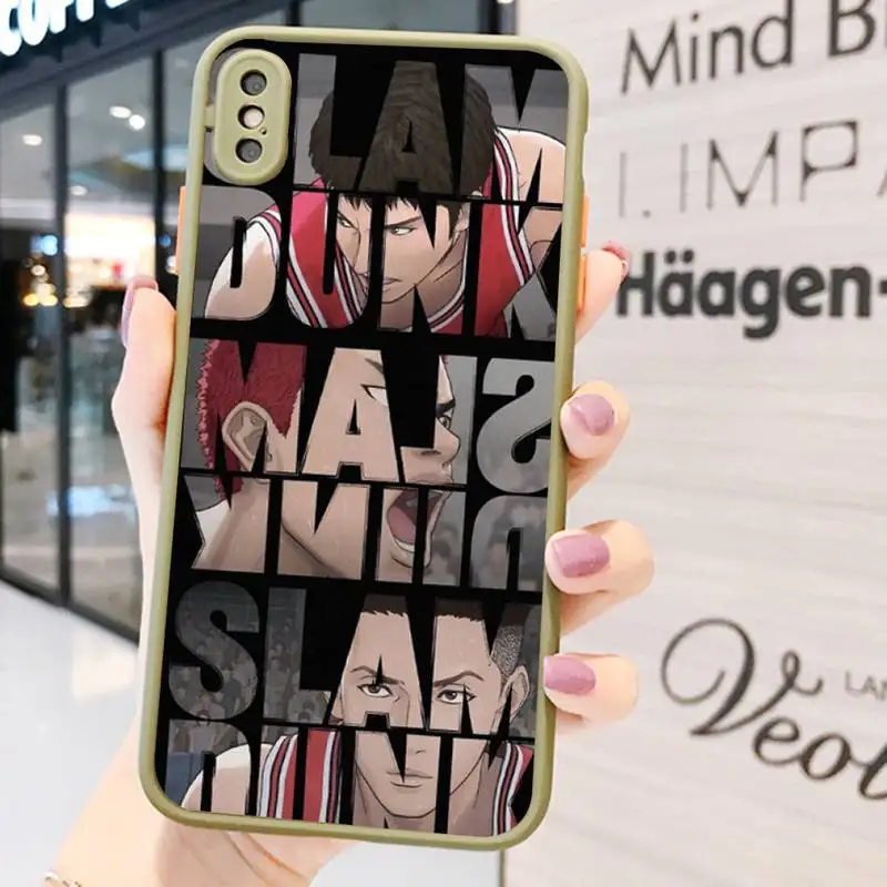 

Comic Slam Dunk Sakuragi Phone Case for iPhone 14 11 12 13 Mini Pro Max 8 7 Plus X XR XS MAX Translucent Matte Cover