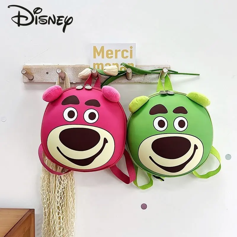 Disney Strawberry Bear New Children's Backpack Cartoon Fashion Student School Bag Multi Functional High Capacity Girls' Backpack