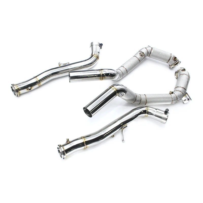 

Exhaust Downpipe For Benz G500 G550 G63 W463 4.0T 2013-2018 High Performance Stainless Steel Catless downpipe without catalyst