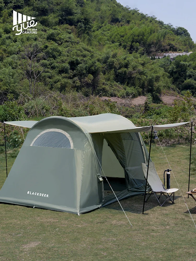 

Inflatable tents outdoor camping silver is prevented bask in double double open house tent