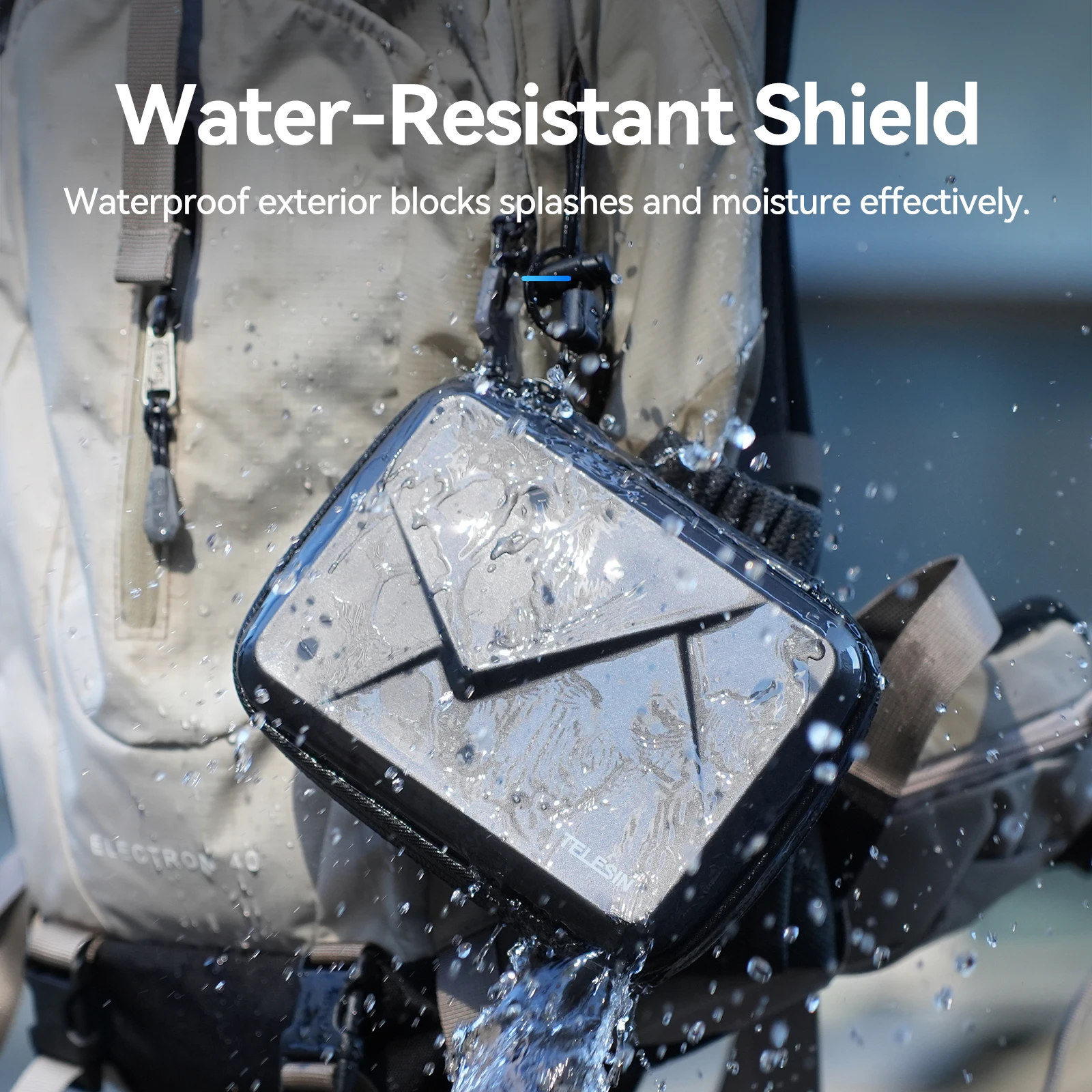 TELESIN водонепроницаемый регулируемый чехол для переноски защитная сумка коробка