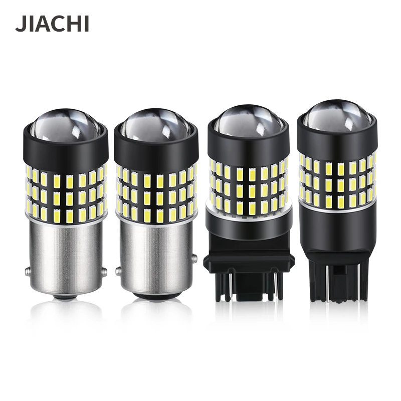 JIACHI 100 шт. BA15S PY21W Автомобильные указатели поворота 1156 BAU15S 1157 Свет BAY15D 3156 3157 P27W 7440 7443