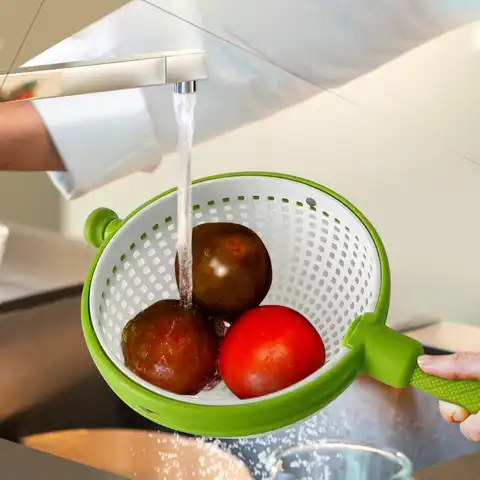 Корзина для мытья фруктов и овощей, дуршлаг, многофункциональная большая Кухонная мойка для овощей и фруктов