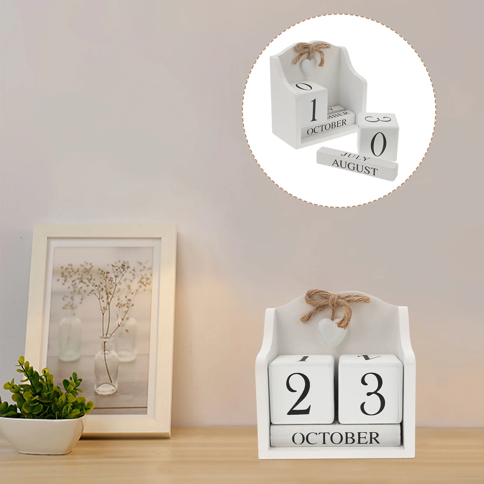 

Calendar Perpetual Wooden Block Desk Advent Wood Desktop Christmas Blocks Calender Classroomcountdown Style European Date