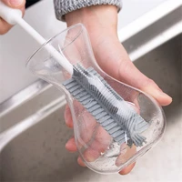 cup silicone brush kitchen cleaning tools long handle drink wineglass bottle glass cup washing cleaning sponge brushes cleaner