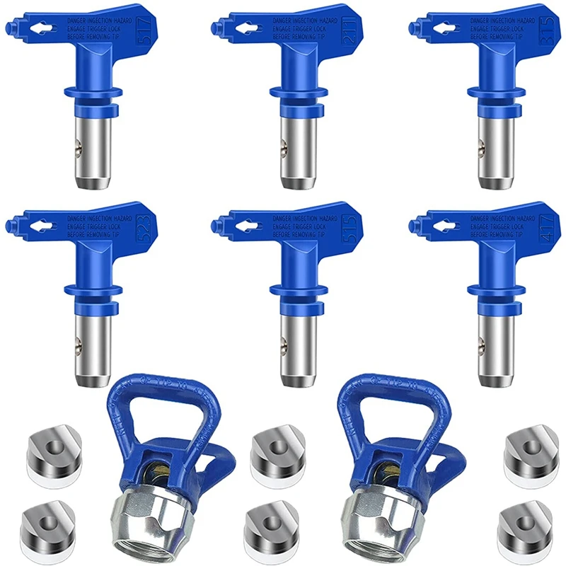 

HOT SALE Airless Paint Nozzles Set,Reversible Spray Tips Airless Paint Sprayer Nozzle Tips Airless Sprayer Spraying Machine Part