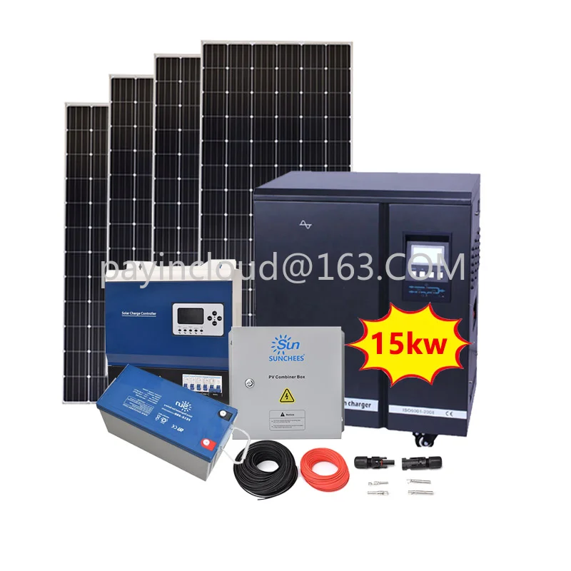 Solar Energy Relate Products Renewable Energy 10kw 12kw 15kw Solar Panel System Home Solar Power System Cost Solar Kit Batterie
