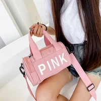 Small Gym Sports Fitness Bag for Women Travel Luggage Weekend Trend Mini Pink Fashion Women'S Handbag Female Shoulder Duffle Bag 2