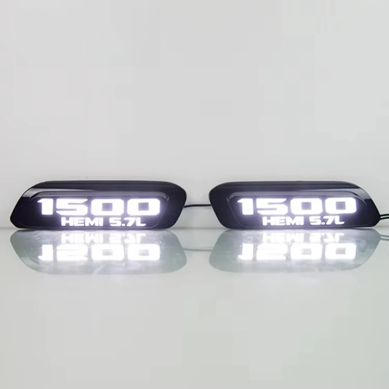 

Для Dodge Ram 1500 2019-2024 светодиодный передний крыло, боковой габаритный фонарь, светодиодный DRL, струящийся поворотный свет, модифицированные дневные ходовые огни, 2 шт.