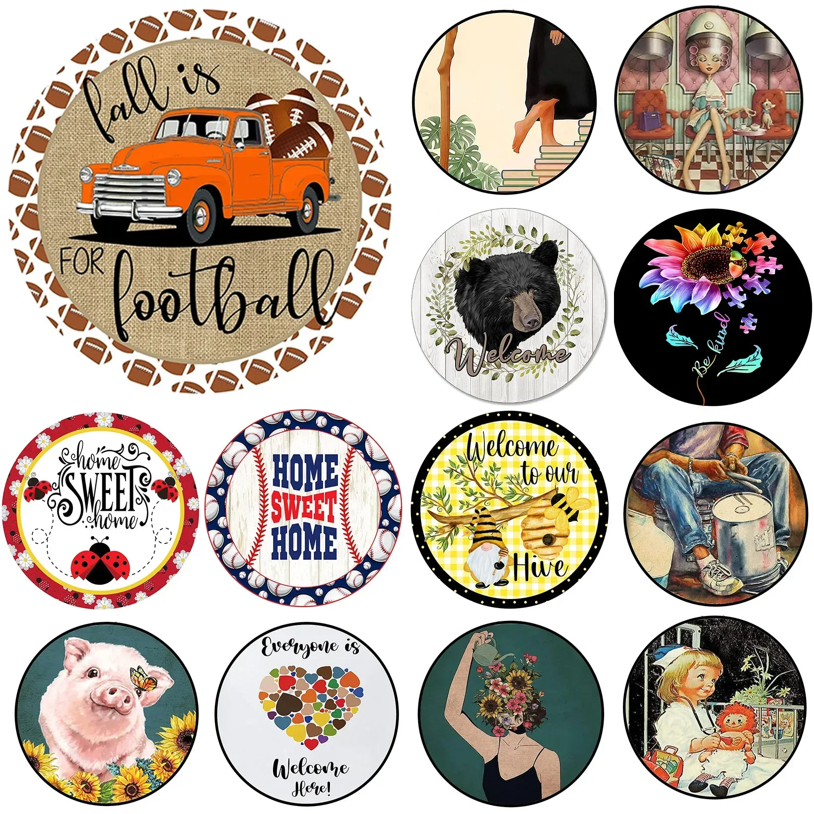 Улей Etro Круглые Металлические Жестяные Вывески Ностальгическая Железная