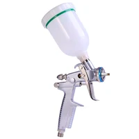 RP-HVLP Paint Spray Gun 300ML Cup 0.8-1.0MM Gravity Airbrush nozzle needle wall for Painting Car Furniture Wall Mini 3000