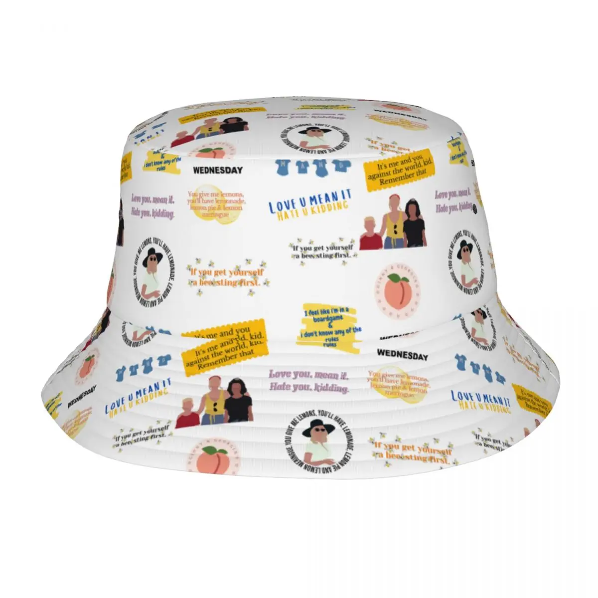 

Забавные кепки для ТВ-шоу Ginny & Georgia с изображением Боба, уличная шляпа от солнца для подростков, Панама для гинни и Джорджии, складные рыболовные кепки для отпуска