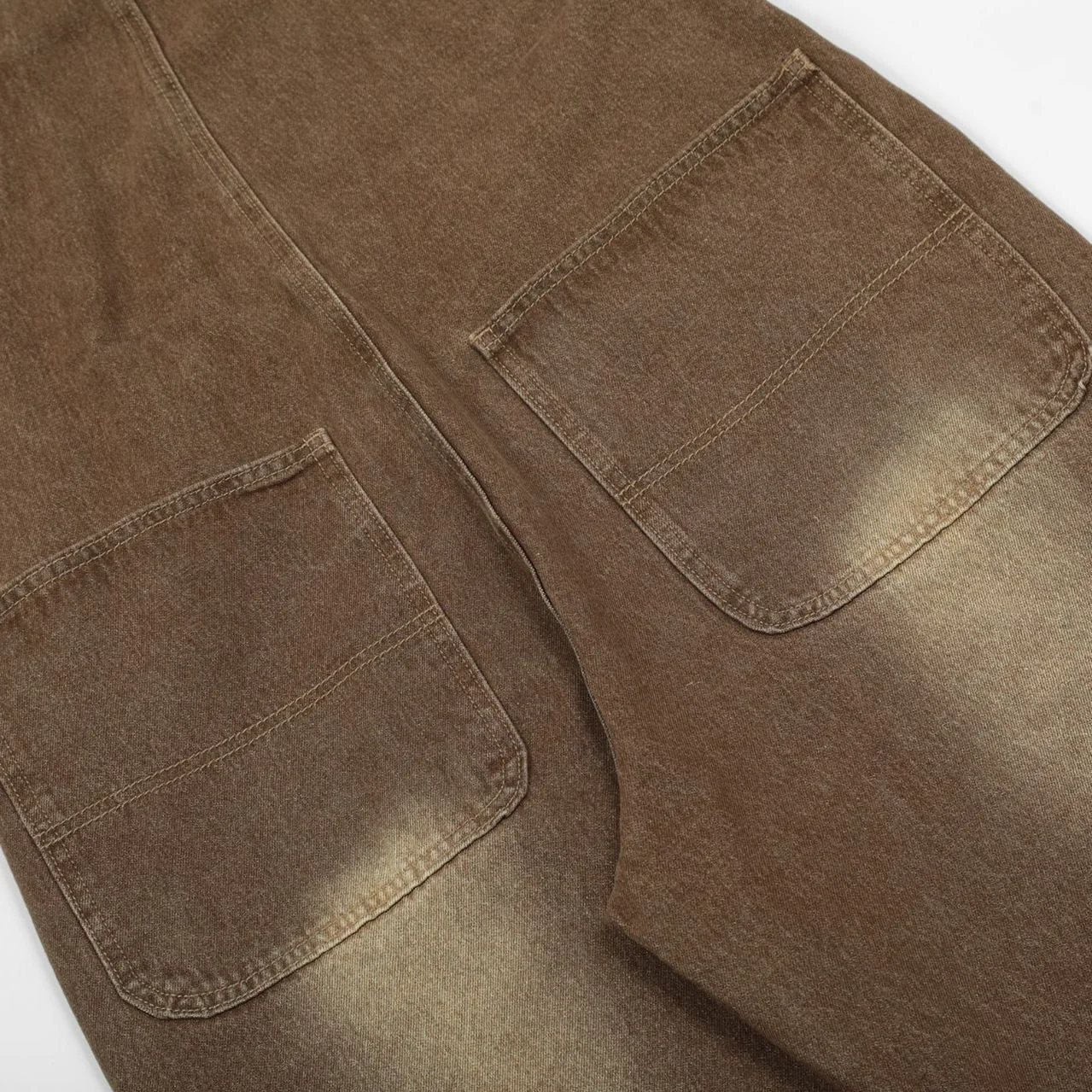 Американский винтажный дизайнерский комбинезон гамбургера с вышивкой Свободные