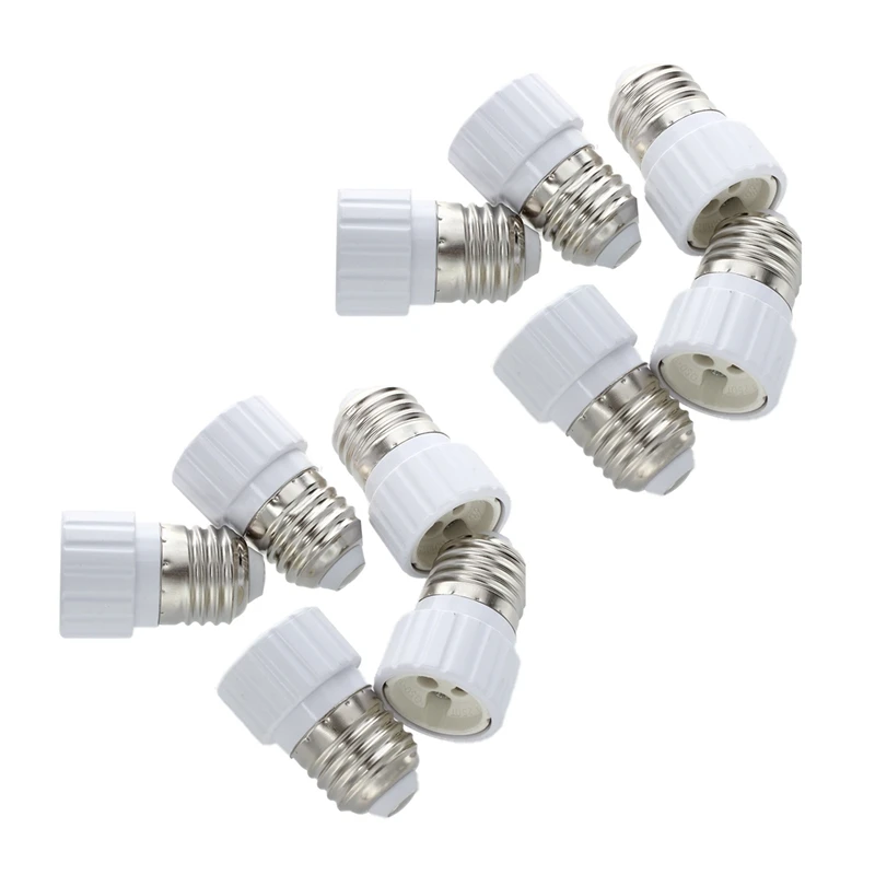 

E27 To GU10 Lamp Light Bulb Base Socket Converter Adaptor 10 Pack
