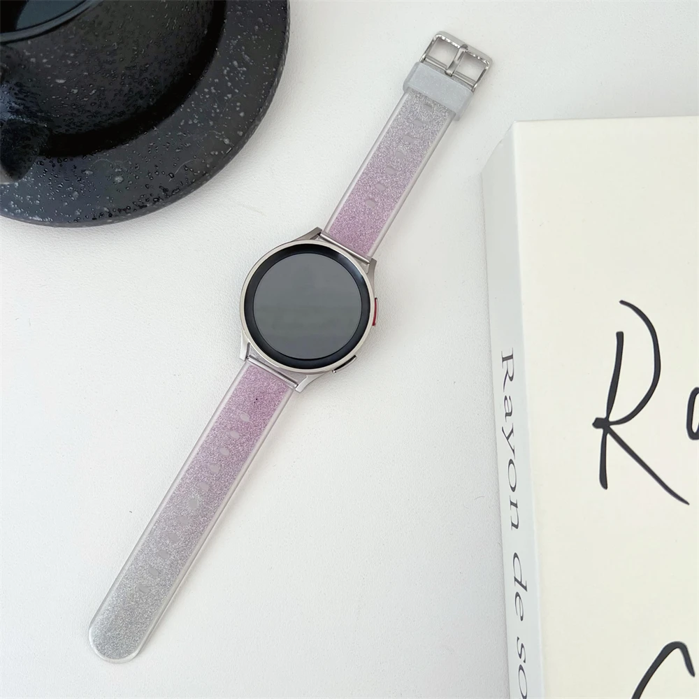 Фото Ремешок для часов Samsung Watch 6, браслет с блестящими кристаллами, 20 мм 22 мм №5